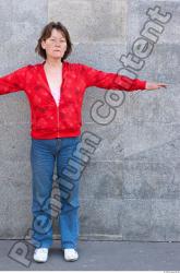 Whole Body Woman T poses Casual Average Street photo references